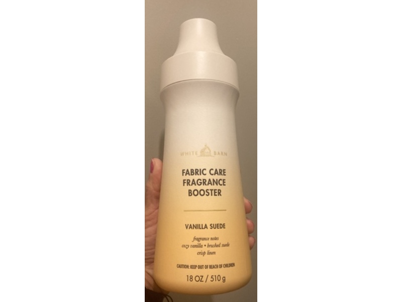 Bath & Body Works White Barn Fabric Care Fragrance Booster, Vanilla Suede, 18 oz/510 g