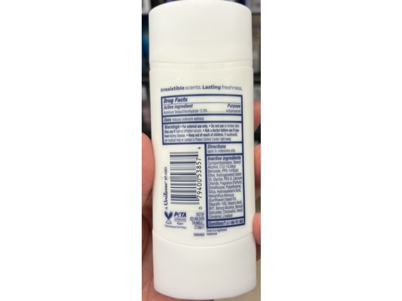 Dove Antiperspirant Deodorant, Pear Delight, 2.6 oz/74 g