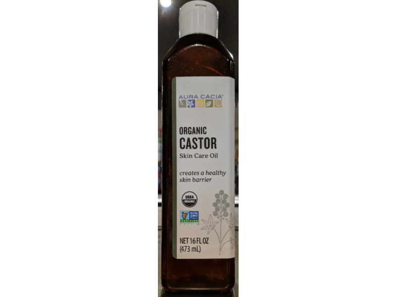 Aura Cacia Skin Care Organic Castor Oil, 16 fl oz/473 mL