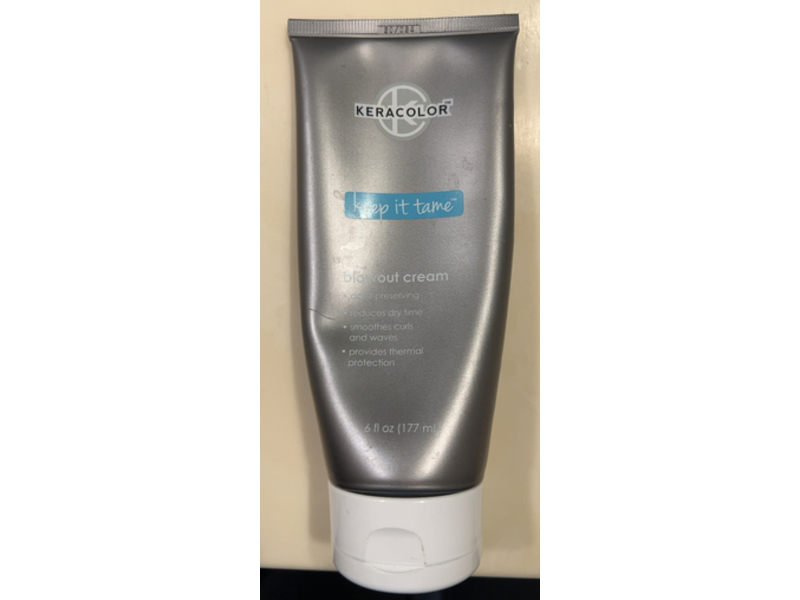 Keracolor Keep It Tame Blowout Cream, 6 fl oz/177 mL
