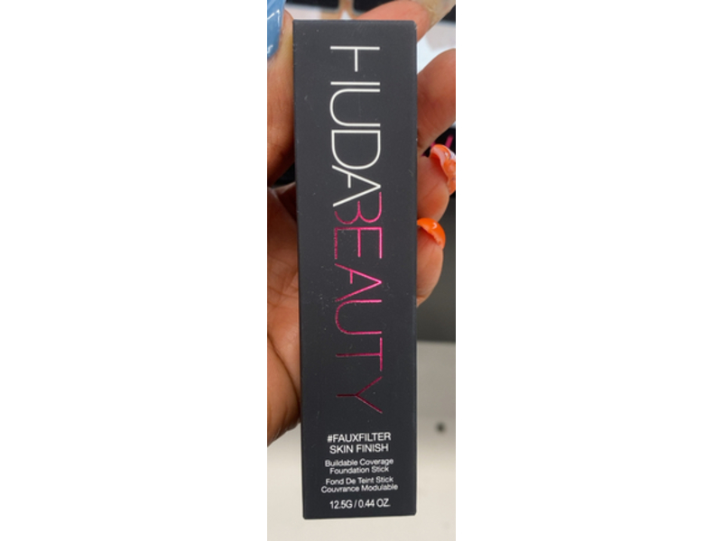 Huda Beauty Fauxfilter Skin Finish Foundation Stick, Peaches n Cream 245B, 0.44 oz/12.5 g