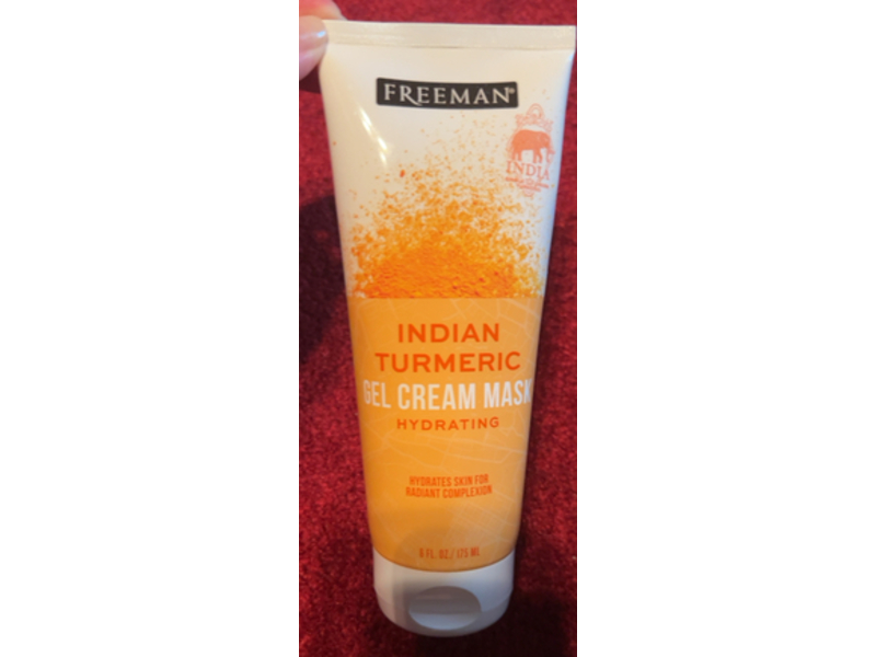 Freeman Exotic Blends Hydrating Gel Cream Mask, Indian Turmeric, 6 fl oz/175 mL
