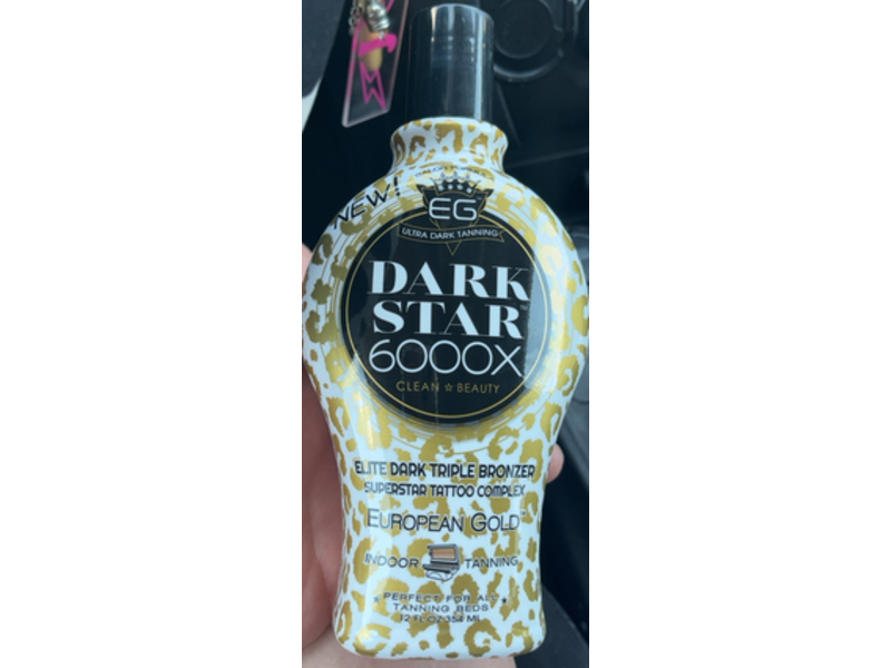 European Gold Dark Star 6000X Ultra Dark Tanning Lotion, 12 fl oz/354 mL