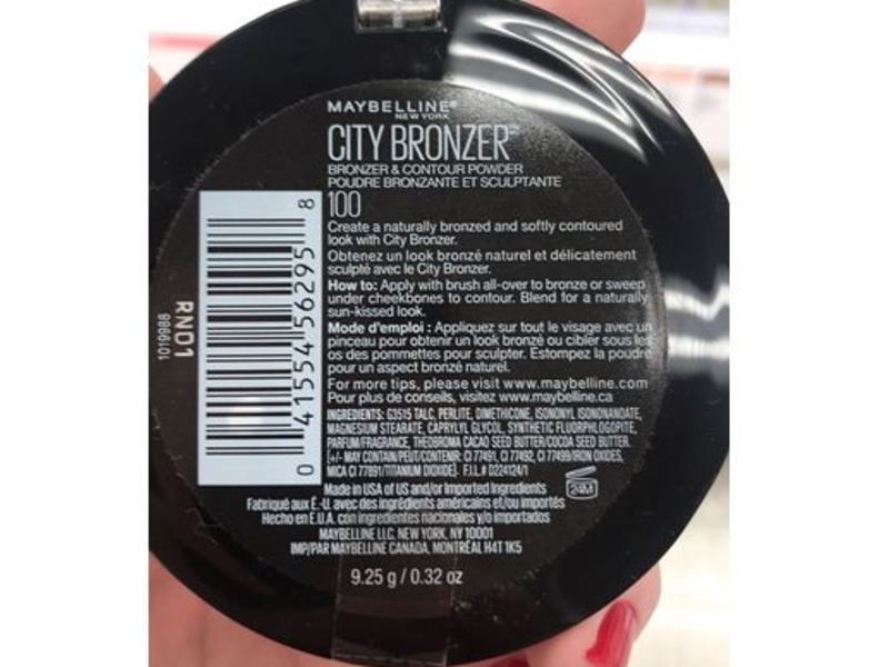 Maybelline City Bronzer & Contour Powder, 100 Light, 0.32 oz/9.25 G