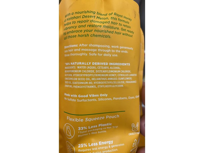 Not Your Mother's Repair & Nourish Conditioner, Royal Honey & Kalahari Desert Melon, 13 fl oz/385 mL