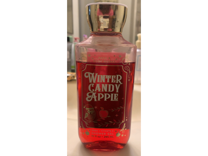 Bath & Body Works Winter Candy Apple Shower Gel, Shea + Vitamin E, 10 fl oz/295 mL