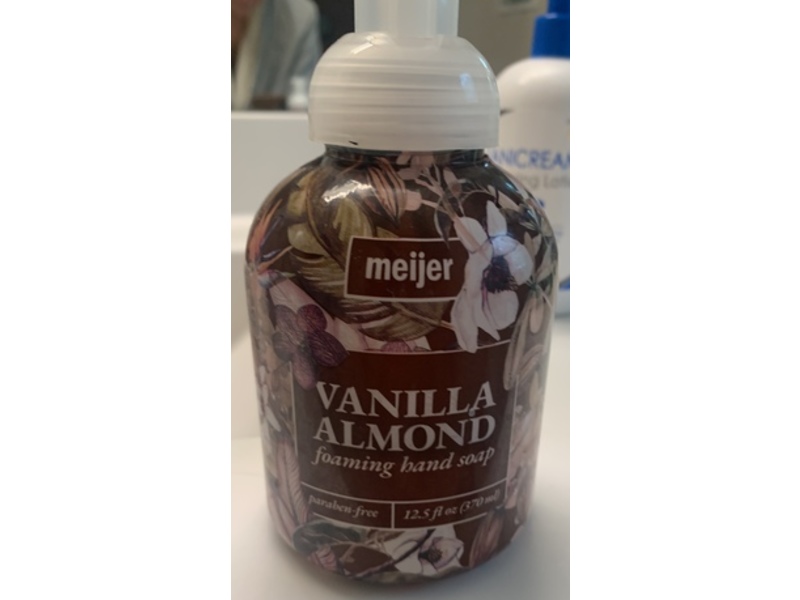Meijer Foaming Hand Soap, Vanilla Almond, 12.5 fl oz/370 mL