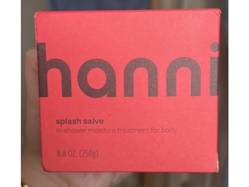 Hanni In-Shower Body Moisture Treatment, Splash Salve, 8.8 oz/250 g
