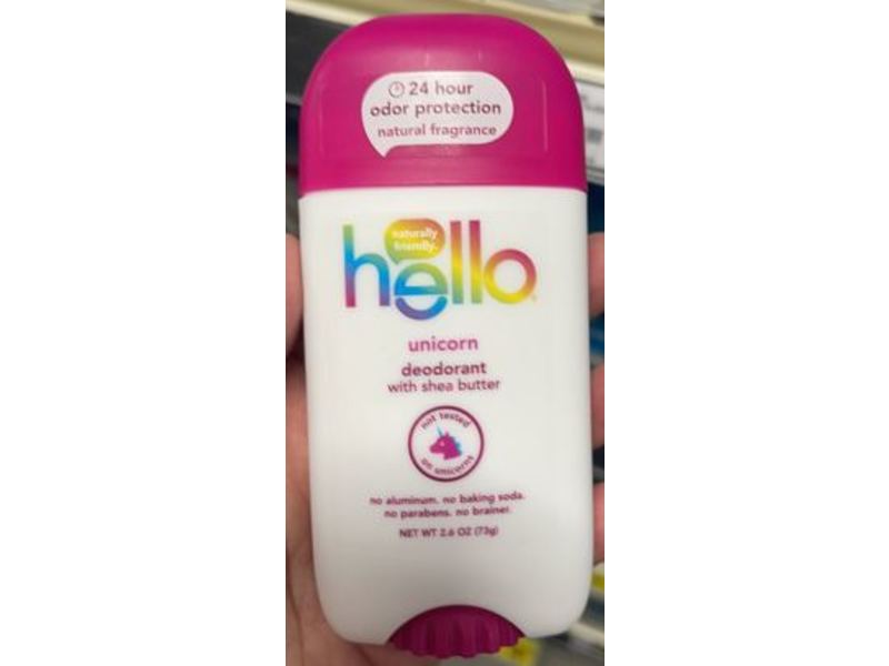 Hello Unicorn Deodorant, Shea Butter, 2.6 oz/73 g