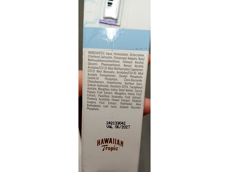 Beauty Care Hawaiian Tropic Sensitive Facial Sunscreen, SPF 50+, 50 mL