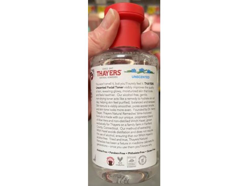 Thayers Witch Hazel Facial Toner, Unscented, Alcohol-Free, 8.5 fl oz/251 mL