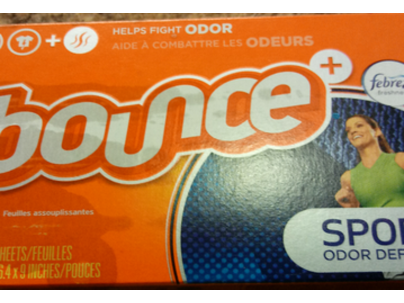 Bounce Fabric Softener Dryer Sheets, Sport, 105 Count