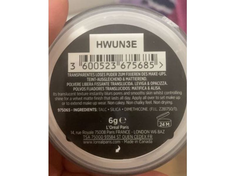 L'Oreal Paris Infaillible Setting Loose Powder, 6 g