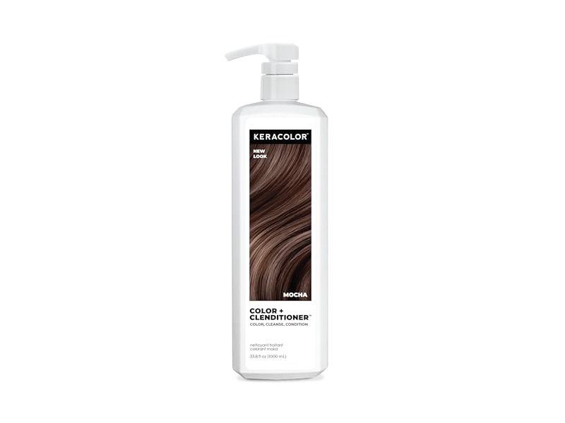 Keracolor Color + Conditioner, Mocha, 33.8 fl oz/1000 mL
