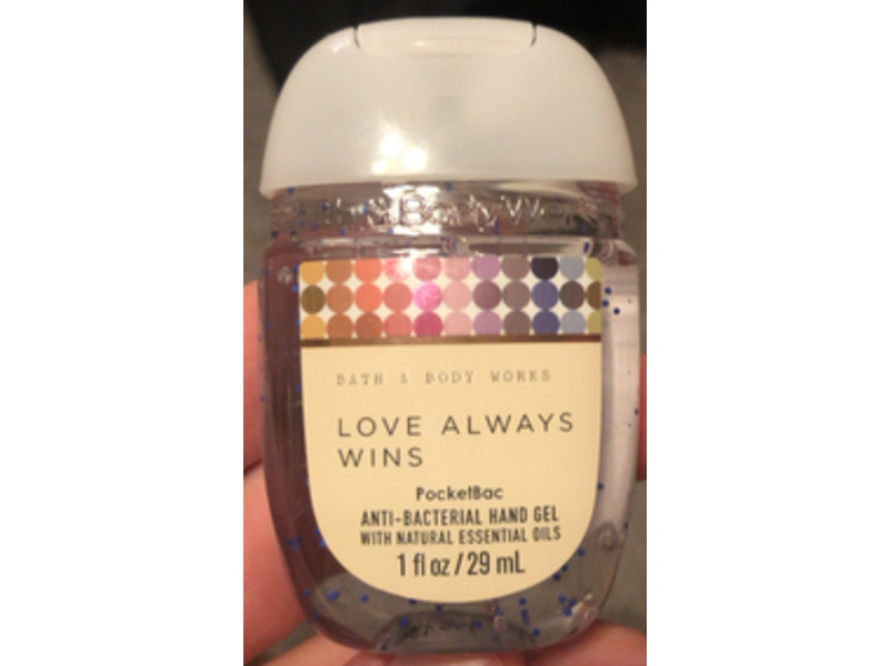 Bath & Body Works Anti-Bacterial Hand Gel, Love Always Wins, 1 fl oz/29 mL