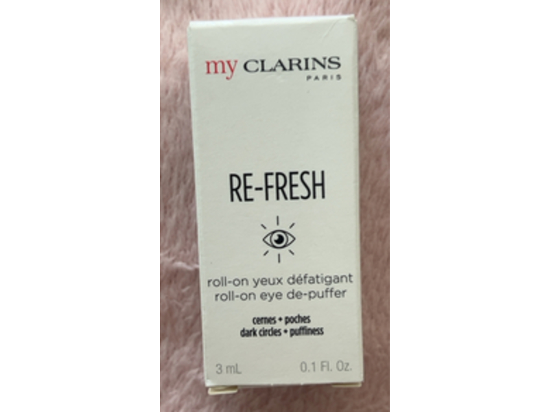 My Clarins Re-Fresh Roll-On Eye De-Puffer, 0.1 fl oz/3 mL