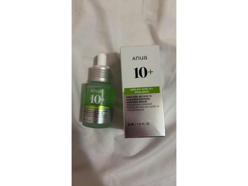 Anua Redness Soothing Serum, Azelaic Acid 10+ Hyaluron, 1.01 fl oz/30 mL