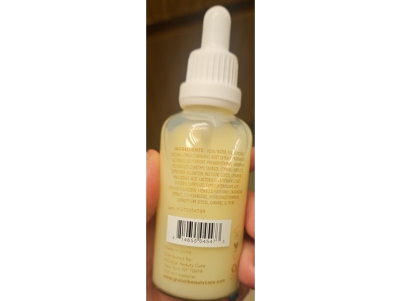 Global Beauty Care Brighten & Nourish Face Milk, Turmeric, 1.7 fl oz/50 mL