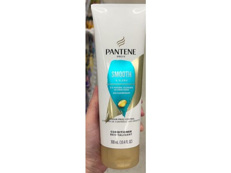 Pantene Smooth & Sleek Conditioner, 10.4 fl oz/308 mL
