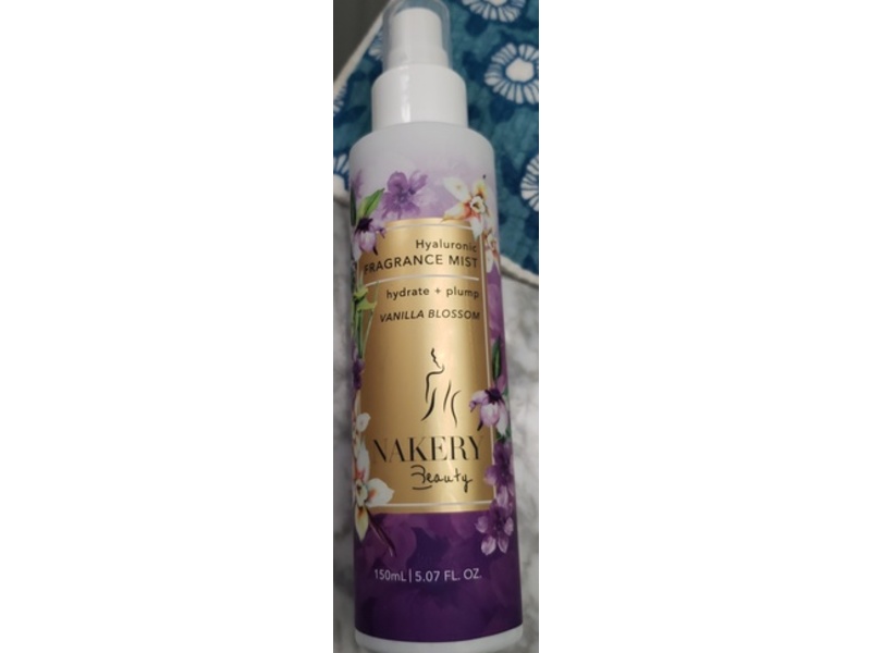 Nakery Beauty Fragrance Mist, Vanilla Blossom, 5.07 fl oz/150 mL