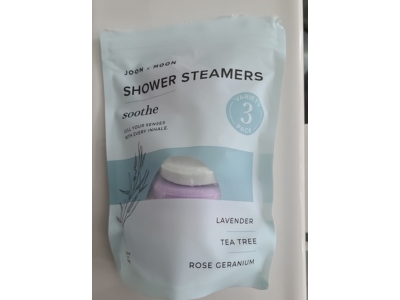 Joon X Moon Soothe Shower Steamers, Lavender, Tea Tree & Rose Geranium, 4.9 oz