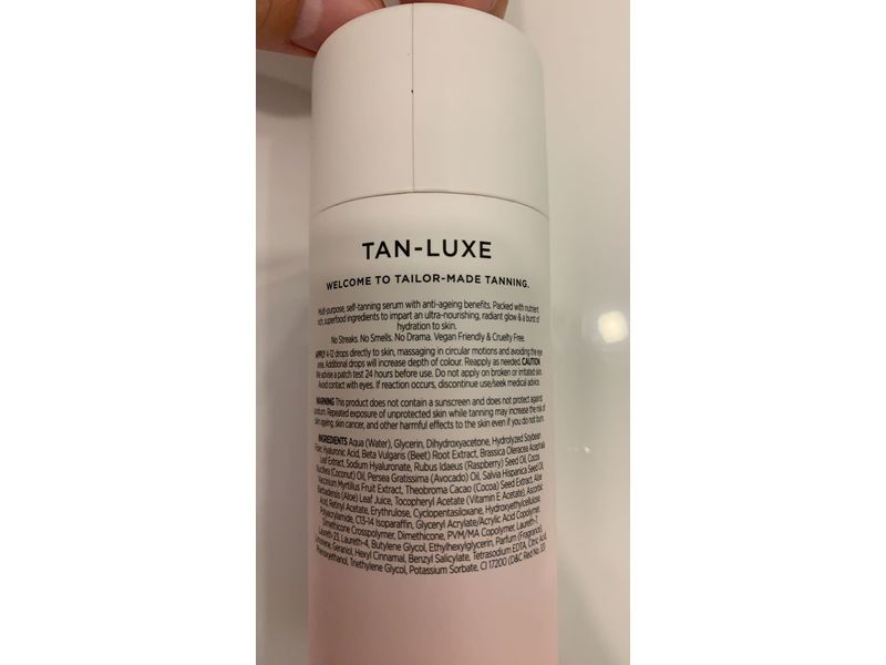 Tan-Luxe Super Glow Hyaluronic Self Tan Serum, 1.01 fl oz/30 mL