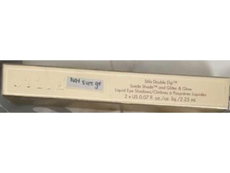 Stila Double Dip Suede Shade And Glitter & Glow Liquid Eye Shadows, White Out, 0.14 fl oz/4.5 mL