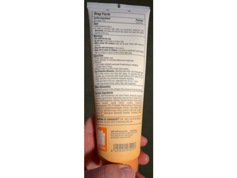 Isdin Photo Fusion Mineral Body Sunscreen, SPF 40, 8.5 fl oz/250 mL