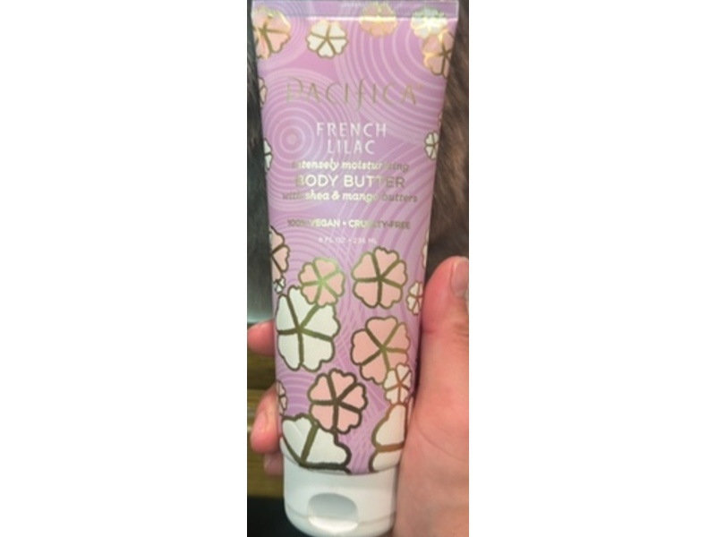 Pacifica Body Butter, French Lilac, 8 fl oz/236 mL