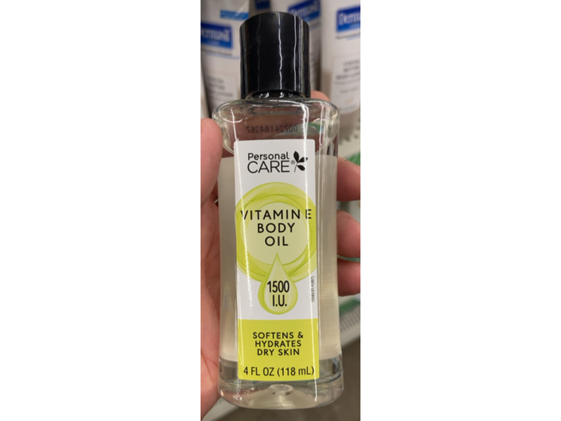 Personal Care Body Oil, Vitamin E, 4 fl oz/118 mL