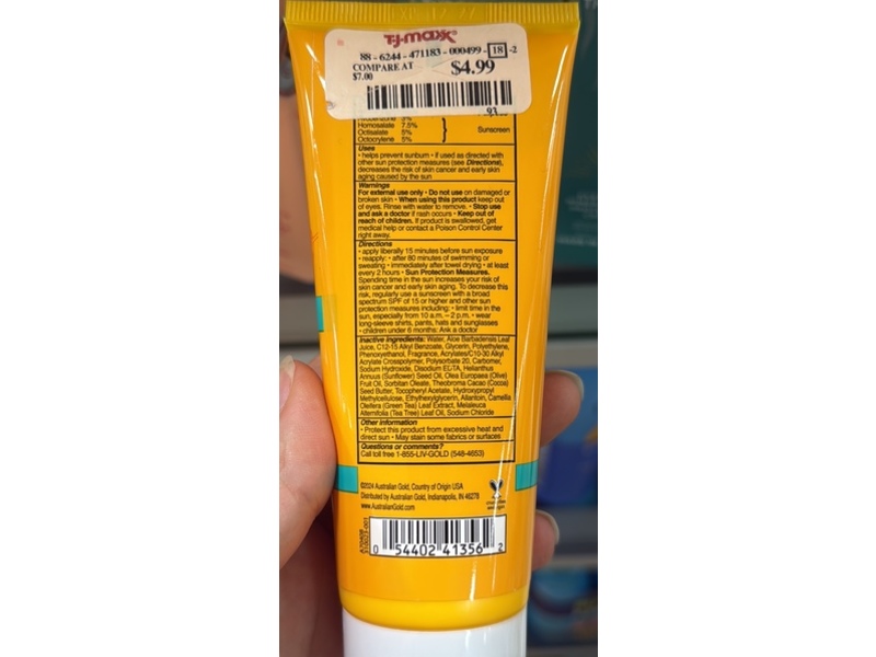 Australian Gold Ultimate Hydration Sunscreen Lotion, SPF 30, 3 fl oz/89 mL