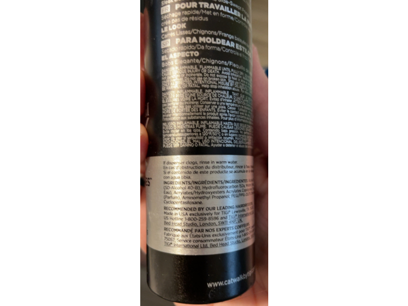 Tigi Catwalk Session Series Work It Hair Spray, 2.5 oz/71 mL