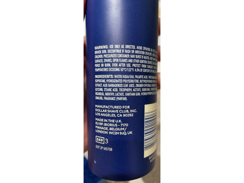 Dollar Shave Club Shave Gel, Shea Butter, 6.7 oz/190 g, Pack Of 2