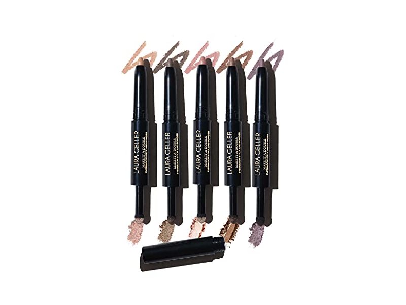 LAURA GELLER NEW YORK Make It A Double Eyeshadow - Cream Eye Shadow Stick and Matching Powder, Brandy