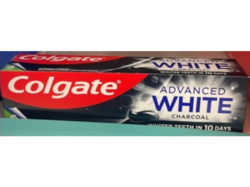 Colgate Advanced White Toothpaste, Charcoal, 75 mL