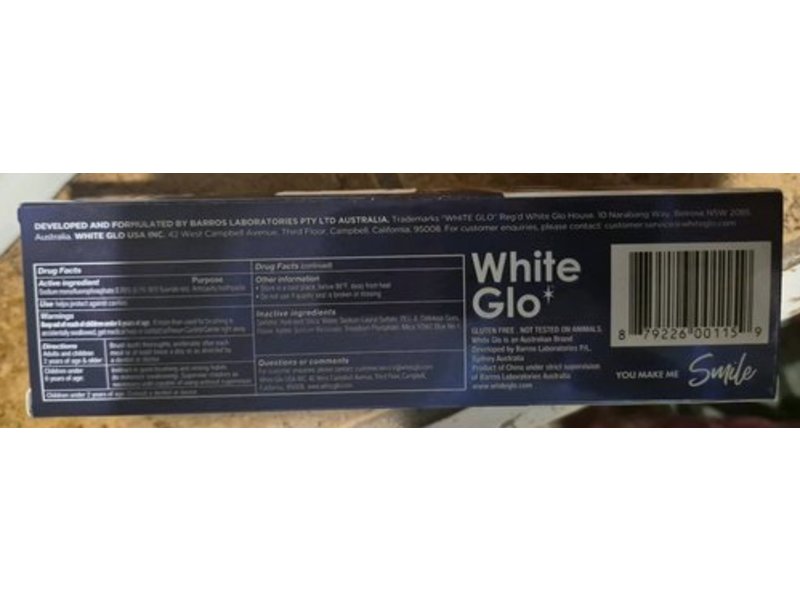 White Glo Instant White Optic Toothpaste, 5.2 oz/150 g
