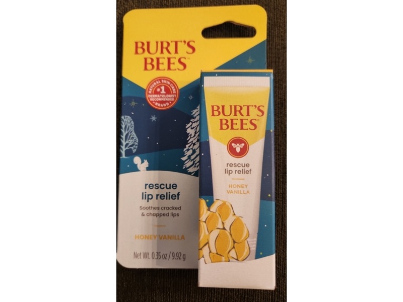 Burt's Bees Rescue Lip Relief, Honey Vanilla, 0.35 oz/9.92 g