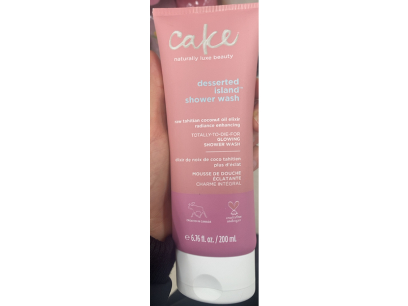 Cake Beauty Desserted Island Shower Wash, 6.76 fl oz/200 mL