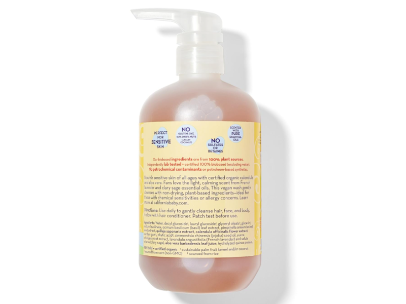 California Kids Shampoo & Body Wash, Calendula, 19 fl oz/562 mL
