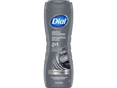Dial Gentle Exfoliating 2 In1 Body + Face Wash, 16 fl oz/473 mL