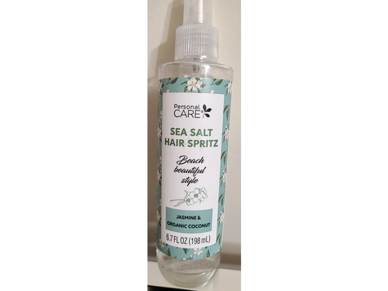 Personal Care Sea Salt Hair Spritz, Jasmine & Organic Coconut, 6.7 fl oz/198 mL