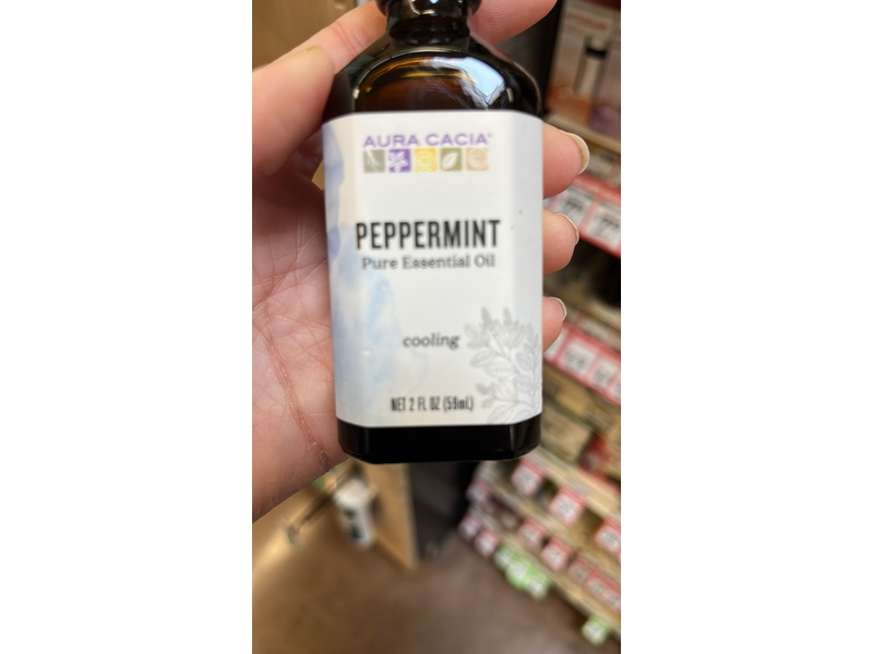 Aura Cacia Cooling Pure Essential Oil, Sweet Peppermint, 2 fl oz/59 mL