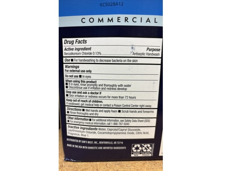 Member's Mark Foaming Antibacterial Hand Soap, 67.6 fl oz/2000 mL, 2 Count