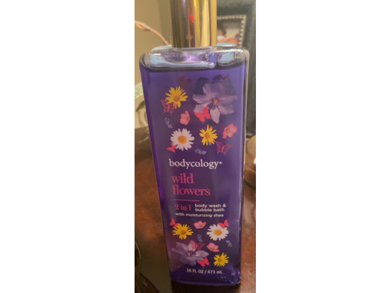 Bodycology 2 In 1 Body Wash & Bubble Bath, Wild Flower, 16 fl oz/473 mL