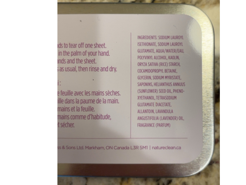 Nature Clean Hand Soap Sheets, White Blossom, 80 Count