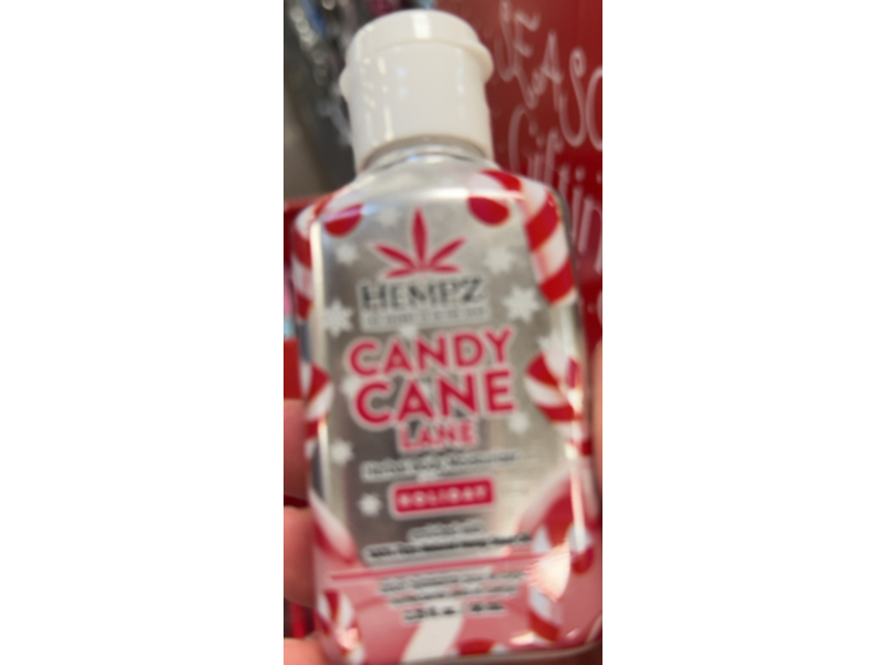 Hempz Herbal Body Lotion Moisturizer, Candy Cane, 2.25 fl oz/66 mL