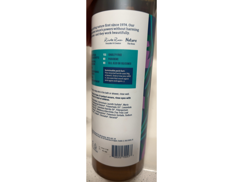 Faith In Nature Body Wash, Lavender & Geranium, 33.8 fl oz/1