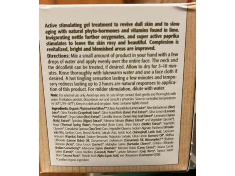 Eminence Organic Skin Care Lime Stimulating Masque, 2 fl oz/60 mL