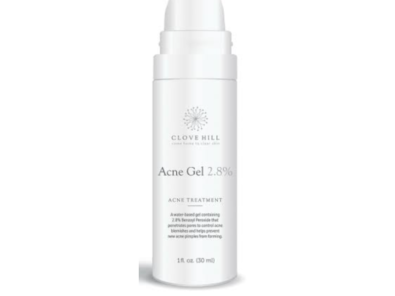 Clove Hill Acne Gel, Benzoyl Peroxide 2.8%, 1 fl oz/30 mL