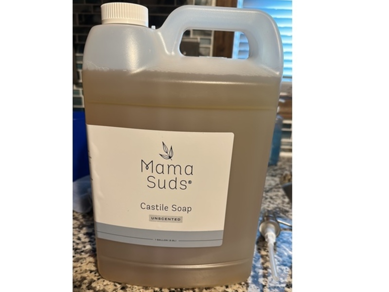 Mama Suds Castile Soap, Unscented, 3.8 L